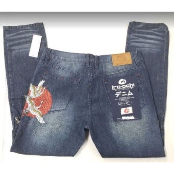 Iro-Ochi NIPPON JEAN - INDIGO AZUL WASH Size 42 x 32 Brand New! - Picture 4 of 4